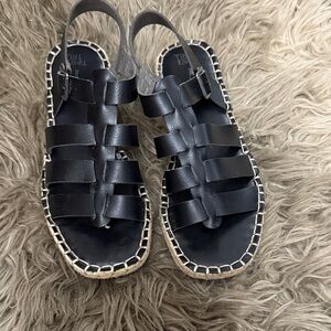 Black Gladiator Sandals